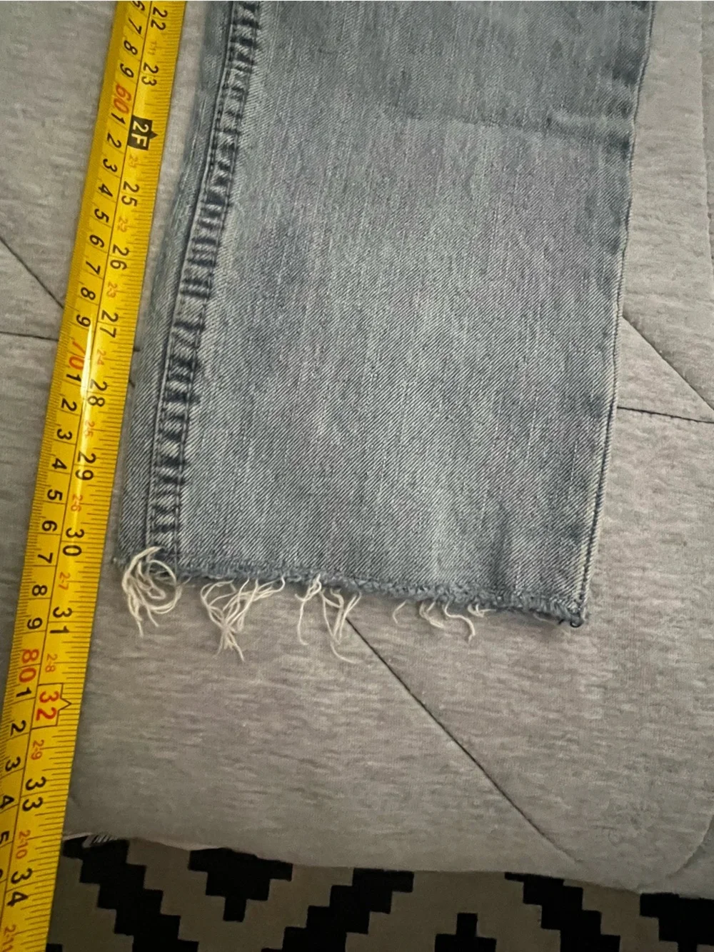 Pacsun Men's Faded Blue Skinny Distressed Jeans